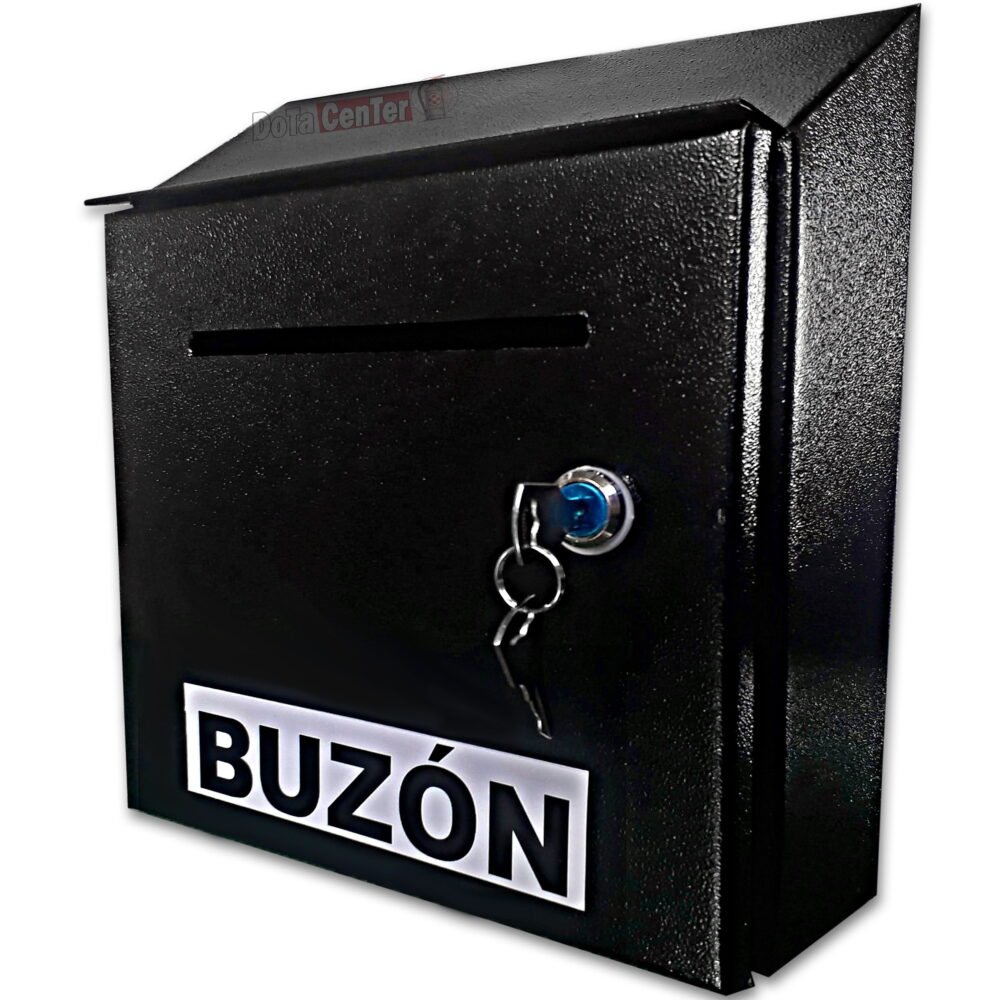 Buzón de Correspondencia Metálico de Pared (Negro o Blanco)