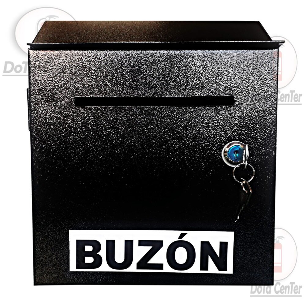 Buzón de Correspondencia Metálico de Pared (Negro o Blanco)