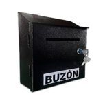 Buzón de Correspondencia Metálico de Pared (Negro o Blanco)