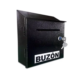 Buzon para correspondencia metalico ideal para exteriores en color negro