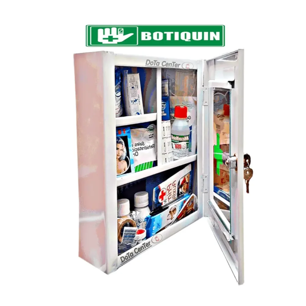 Botiquin metalico grande para empresas y locales Botiquin metalico grande con dotacion para empresas y locales