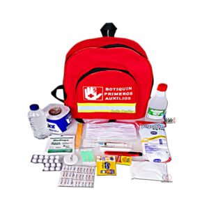 Botiquin de primeros auxilios tipo morral con dotacion