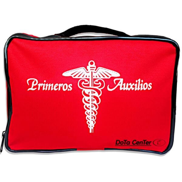 Botiquín 18 Elementos Reglamentario para Autos y su morral exterior protector de medicamentos