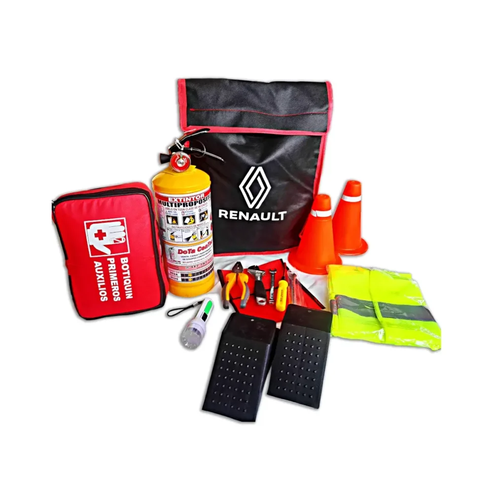 Kit de Carretera Completo con Extintor y Botiquín