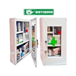 Botiquín metálico grande de primeros auxilios con dotación completa para locales , oficinas y hogar.